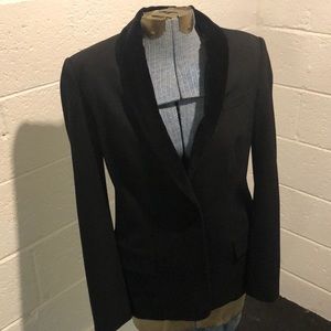 A.L.C. Black blazer size 2 w velvet collar